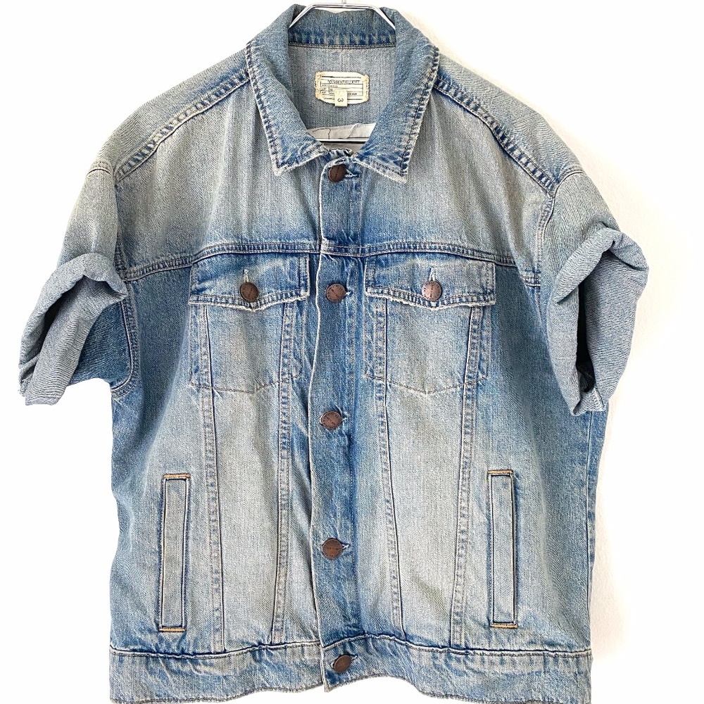 "Current Elliot" Short Sleeved Denim Jacket